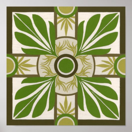 Palmmotif I Poster (Vorne)