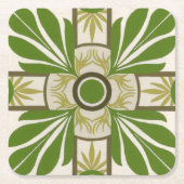 Palmmotif I Rechteckiger Pappuntersetzer (Vorderseite)