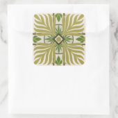 Palmmotif II Quadratischer Aufkleber (Tasche)