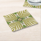 Palmmotif II Rechteckiger Pappuntersetzer (angewinkelt)