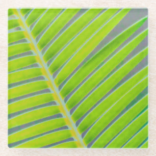 Palmmuster Glasuntersetzer