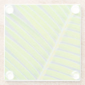 Palmmuster Glasuntersetzer (Rückseite)