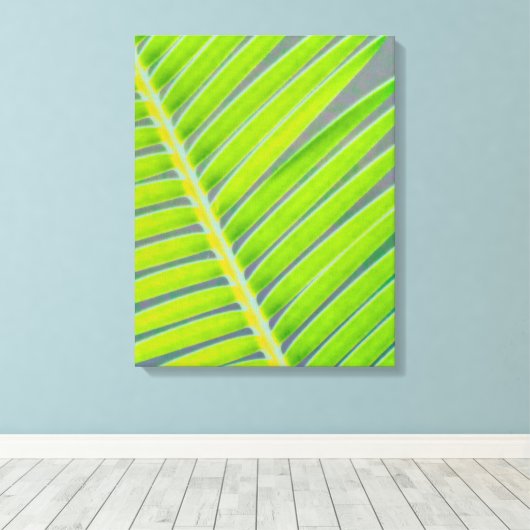 Palmmuster Leinwanddruck (Insitu (Holzboden))