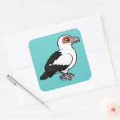 Palmnussvultur Quadratischer Aufkleber (Umschlag)