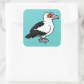 Palmnussvultur Quadratischer Aufkleber (Tasche)