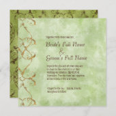 Palmparadies - Einladung zur Grünen Hochzeit (Vorne/Hinten)