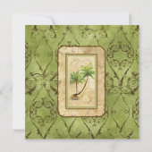 Palmparadies - Einladung zur Grünen Hochzeit (Rückseite)