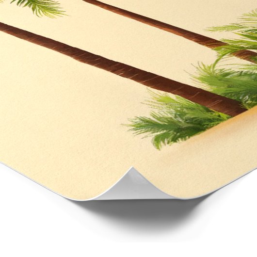Palmplakate Poster (Ecke)