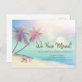 Palms Beach Seashell Moving Ankündigungspostkarte (Vorne/Hinten)