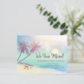 Palms Beach Seashell Moving Ankündigungspostkarte (Stehend Vorderseite)