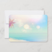 Palms Beach Seashells Empfang I Einladung (Rückseite)