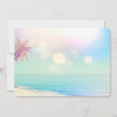 Palms Beach Seashells Hochzeit speichern das Datum Save The Date (Rückseite)