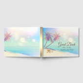Palms Beach Seashells Wedding Gästebuch (Voll)