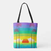 Palms Beach Tote Bag Tasche (Rückseite)