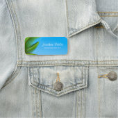 Palms Blue Sky Handgeschriebene Skriptvorlage Namensschild (Beispiel)