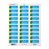 Palms Blue Sky Moderne elegante Handschrift-Vorlag (Vorne)