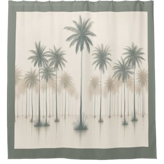 Palms Boulevard Duschvorhang (Vorderseite)