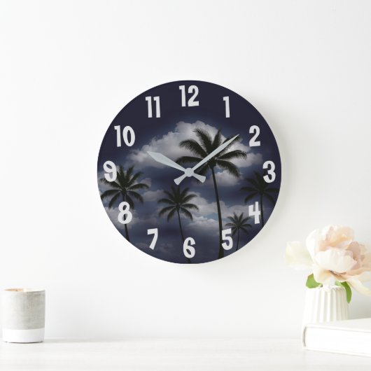Palms Große Wanduhr (Zuhause)