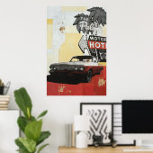 Palms Motor Hotel Print Poster (Heimbüro)