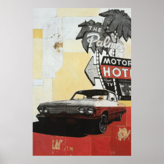 Palms Motor Hotel Print Poster