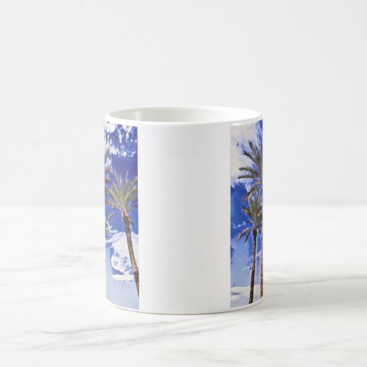 Palms-Perspektive Kaffeetasse (Mittel)