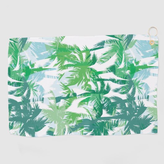 Palms Print Golf Handtuch (Horizontal)