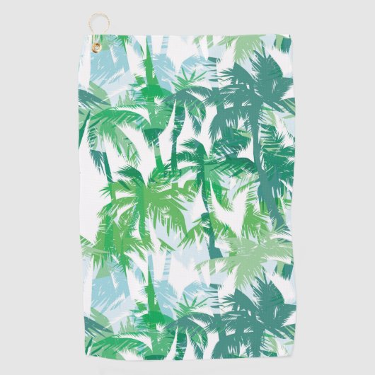 Palms Print Golf Handtuch (Vorderseite)