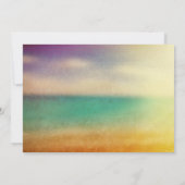 Palms Sonnenuntergang Strand Probe Einladungen (Rückseite)