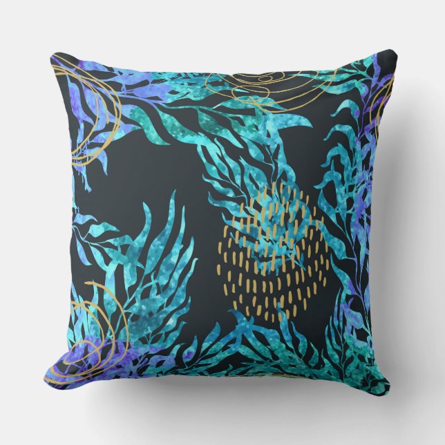 Palms Throw Kissen (Vorderseite)