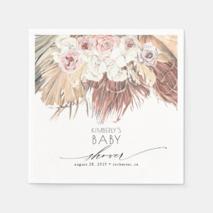 Palms Tropical Boho Kinderdusche/ Brautparty Serviette