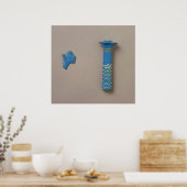 Palmsäule Kohl-Kolben und -Fragment der Einlage Poster (Küche)