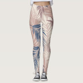 Palmscape: tropisches Motif-Muster Leggings (Vorderseite)