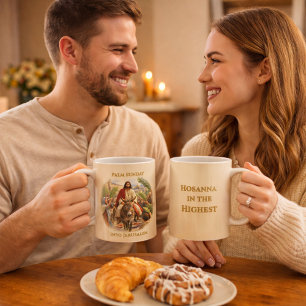 Palmsonntag Jesus Einzug in Jerusalem Christlich Kaffeetasse