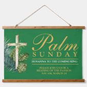 Palmsonntag Wandteppich Mit Holzrahmen (Vorne)