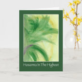 Palmsonntags-Grußkarte Karte (Gelbe Blume)