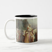 Palmsonntags-Prozession Zweifarbige Tasse (Links)