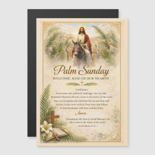 Palmsonntagssegen und Einzug Jesu in Jerusalem Kun Magnetkarte