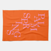 Palmsprings Orange und Rosa Geschirrtuch (Horizontal)