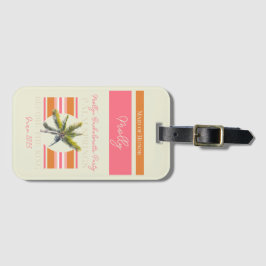 Palmsprings vor dem Ring - Retro Bachelorette Gepäckanhänger