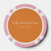 Palmsprings vor dem Ring - Retro Bachelorette Pokerchips (Rückseite)