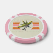 Palmsprings vor dem Ring - Retro Bachelorette Pokerchips (Einzeln)