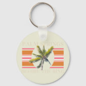 Palmsprings vor dem Ring - Retro Bachelorette Schlüsselanhänger (Vorderseite)