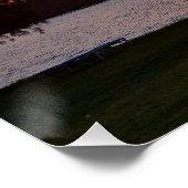 Palmtree sunset  poster (Ecke)