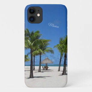 PalmTrees am Strand mit Ihrem Namen oder Initialen Case-Mate iPhone Hülle