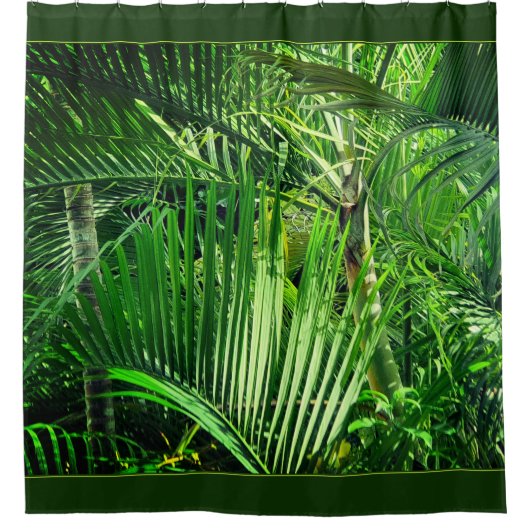 PalmTrees Jungle 🌴 Duschvorhang (Vorderseite)