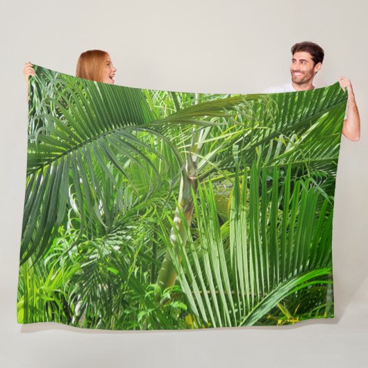 PalmTrees Jungle 🌴 Fleecedecke (Beispiel)