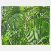PalmTrees Jungle 🌴 Fleecedecke (Vorderseite (Horizontal))