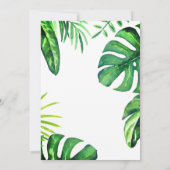 Palmwedel, die Einladung Wedding sind (Rückseite)