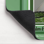 Palmwedel-Fischehaiku-Kunst Mousepad (Ecke)