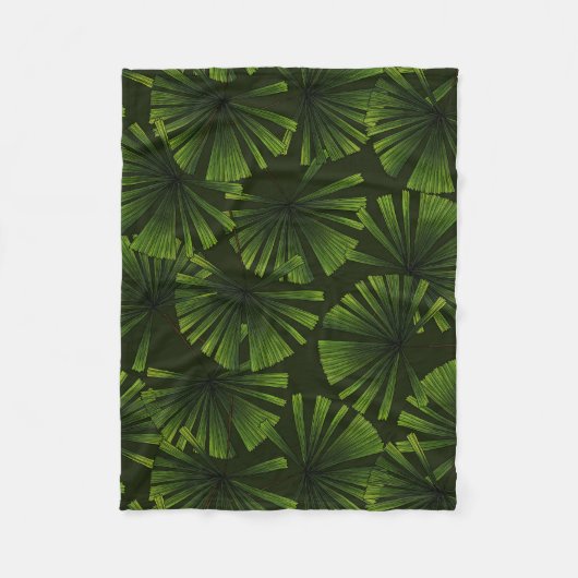 Palmwedel Fleecedecke (Vorderseite)